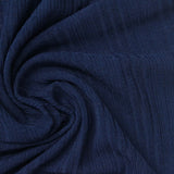 Polyester Stretch Rib Knit Fabric, 180 gsm, 148 cm — Navy — photo 1
