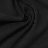Polyester Modal Stretch Scuba Knit Fabric, 213 gsm, 160 cm — Black — photo 1