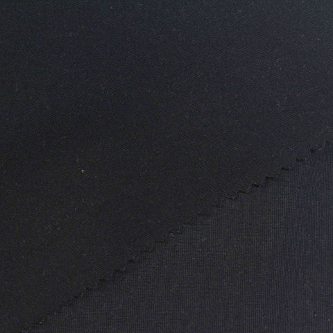 Nylon Stretch Jersey Knit Fabric, 290 gsm, 170 cm — Black
