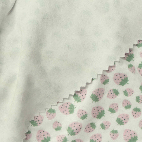 Pink Leaves Milk Silk Knit, Polyester