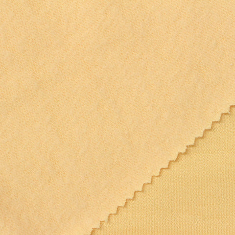 Modal Polyester Stretch French Terry Fabric, 230 gsm, 165 cm — Yellow