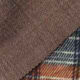 Navy Plaid Interlock Knit, Poly-Viscose — photo 1