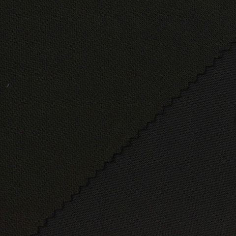 Polyester Stretch Knit Fabric, 270 gsm, 150 cm — Black, ref EF-266324