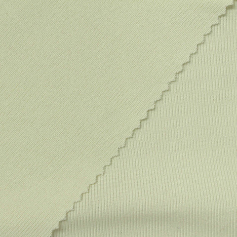 Polyester Stretch Rib Knit Fabric, 365 gsm, 150 cm — Green