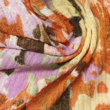Yellow Abstract Rib Knit, Polyester, 130 gsm — photo 1
