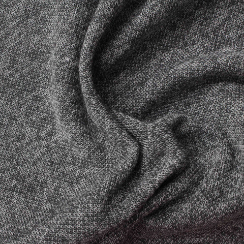 Dark Grey Geometric Chunky Knit, Poly-Viscose