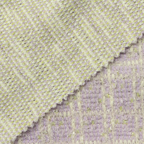 Lilac Flecks Bouclé, Poly-Cotton