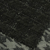 Dark Grey Houndstooth Chunky Knit, Polyester — photo 1