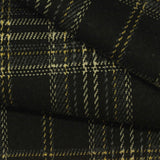 Black Plaid Interlock Knit, Poly-Viscose, 314 gsm — photo 1