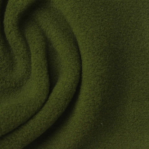 100% Polyester Fleece Fabric, 265 gsm, 160 cm — Green