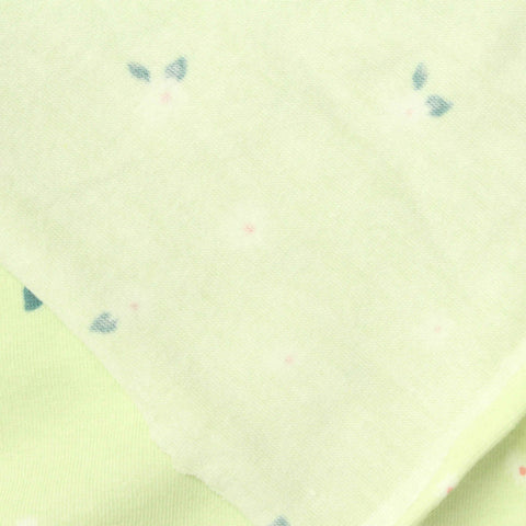 White Flowers Jersey Knit, Cotton, 140 gsm