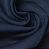 Brushed Polyester Stretch French Terry Fabric, 255 gsm — Navy — photo 1