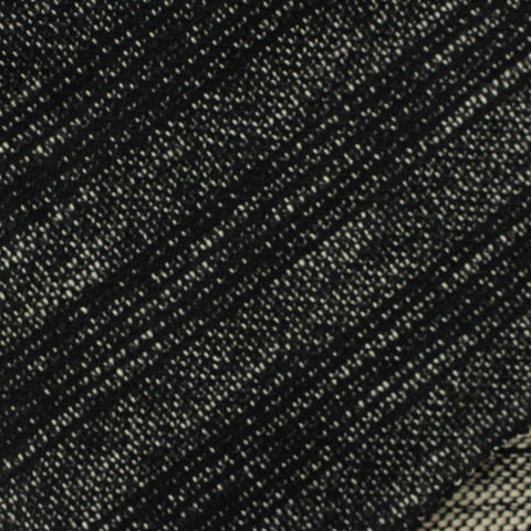 Black Marl Jersey Knit, Cotton-Poly, 225 gsm
