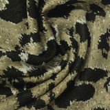 Black Animal Print Jacquard, Polyester, 240 gsm — photo 1