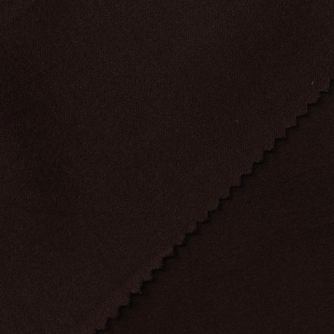 Brushed Polyester Stretch Velvet Fabric, 310 gsm, 165 cm — Brown