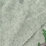 Orange Cartoon-Dinosaur Rib Knit, Cotton — photo 1