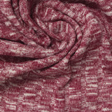 Red Heathered-Marl Rib Knit, Poly-Viscose — photo 1