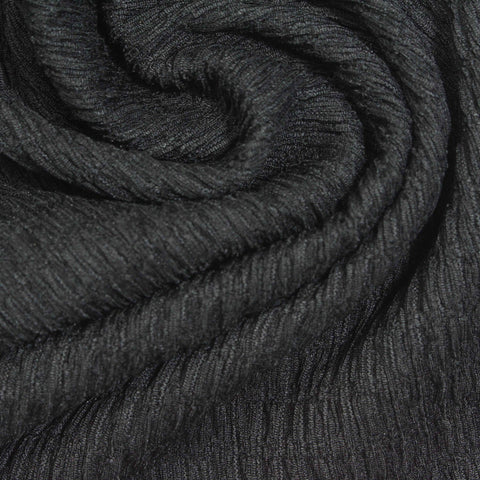 Polyester Stretch Crepe Fabric, 190 gsm, 160 cm — Grey