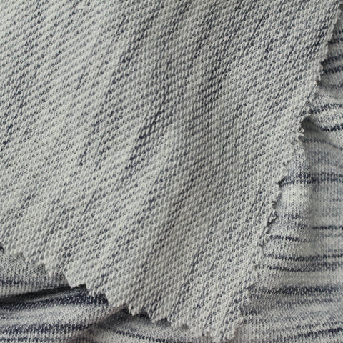 Grey Marl French Terry, Poly-Viscose, 201 gsm