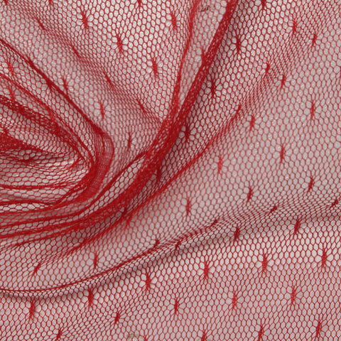 Red Dots Lace, Polyester