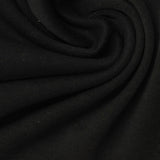 Cotton Polyester Rib Knit Fabric, 260 gsm — Black — photo 1