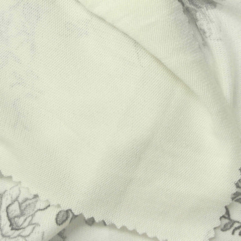 Grey Floral Chunky Knit, Polyester