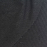 Cotton Stretch Rib Knit Fabric, 250 gsm, 125 cm — Black — photo 1