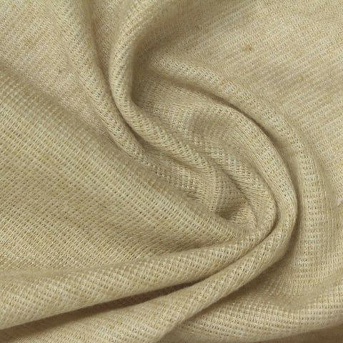 Beige Heather Rib Knit, Poly-Viscose