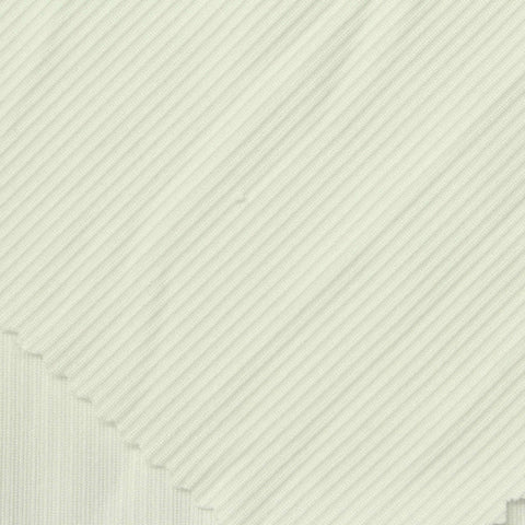 White Ribbed Rib Knit, Polyester