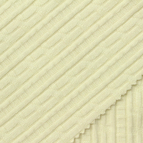 Jacquard Viscose Polyester Blend Knit Fabric, 530 gsm, 160 cm — Yellow