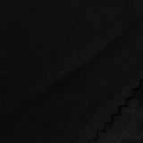 100% Polyester Interlock Knit Fabric, 110 gsm, 160 cm — Black — photo 1
