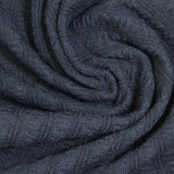 Polyester Stretch Rib Knit Fabric, 290 gsm, 165 cm — Navy — photo 1