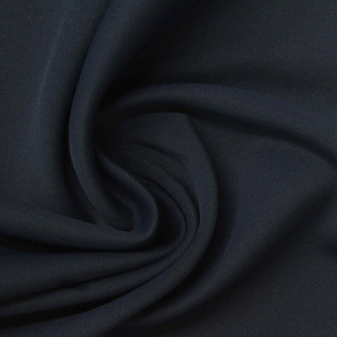 Polyester Stretch Sateen Fabric, 270 gsm, 150 cm — Navy