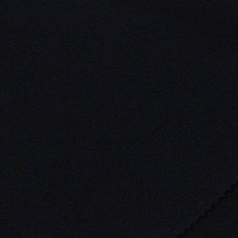 Jacquard Polyester Tencel Lyocell Stretch Interlock Knit Fabric, 305 gsm, 160 cm — Black