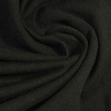 Brushed Cotton Polyester Knit Fabric, 165 gsm, 163 cm — Black — photo 1