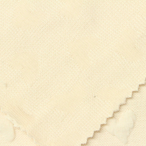 Cream Hearts Jacquard, Polyester