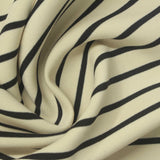 Light Yellow Horizontal-Stripe Scuba Knit, Poly-Modal — photo 1