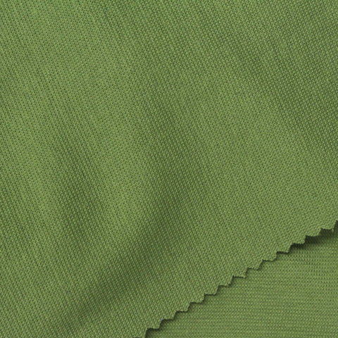 Olive Rib Knit, Cotton-Poly