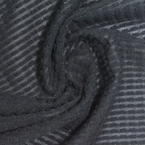 Jacquard Polyester Stretch Fleece Fabric, 170 gsm, 165 cm — Grey