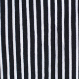 Black Vertical-Stripe Rib Knit, Viscose, 205 gsm — photo 1