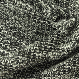 Black Heathered-Marl Interlock Knit, Poly-Viscose — photo 1