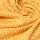 Jacquard Polyester Cotton Metallic Knit Fabric, 170 gsm, 160 cm — Yellow — photo 1