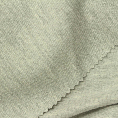 Light Grey Marl French Terry, Cotton-Poly, 265 gsm