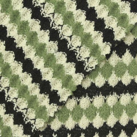Cream Diamond Chunky Knit, Polyester