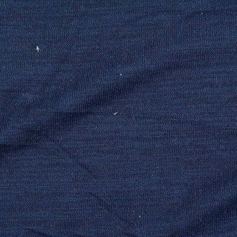 Brushed Polyester Stretch Chunky Knit Fabric, 230 gsm — Navy, ref EF-10530