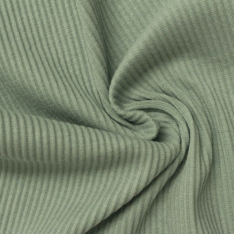 Rib Knit Fabric, 255 gsm, 120 cm — Green