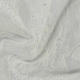 White Floral Lace, Nylon, 90 gsm, 150 cm — photo 1
