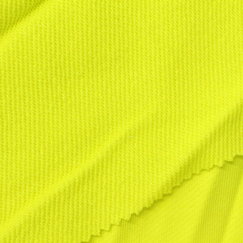 Cotton Polyester French Terry Fabric, 310 gsm, 175 cm — Yellow