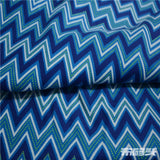 Blue Geometric Corduroy, Cotton — photo 1