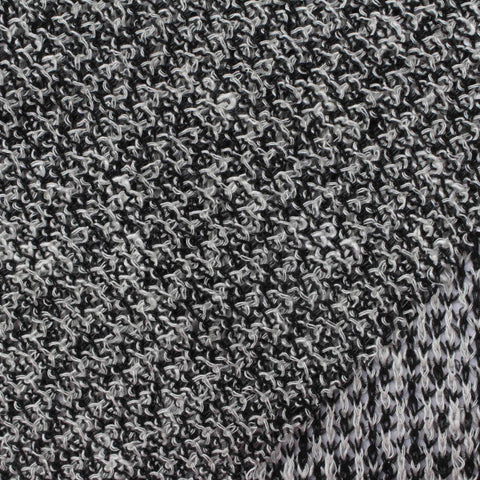 Black Marl Chunky Knit, Poly-Viscose, 125 gsm